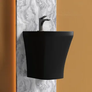 Подвесная раковина Ceramica Nova Dion CN6067MB 36см чёрный матовый